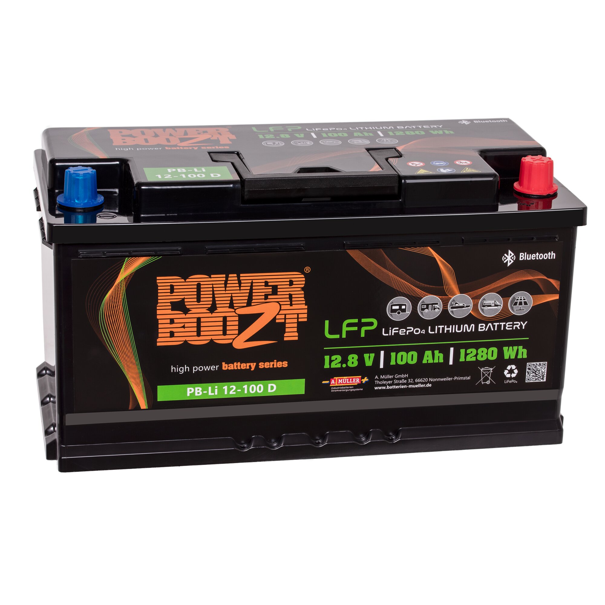 Lithium Batterie LiFePO4, 100 Ah