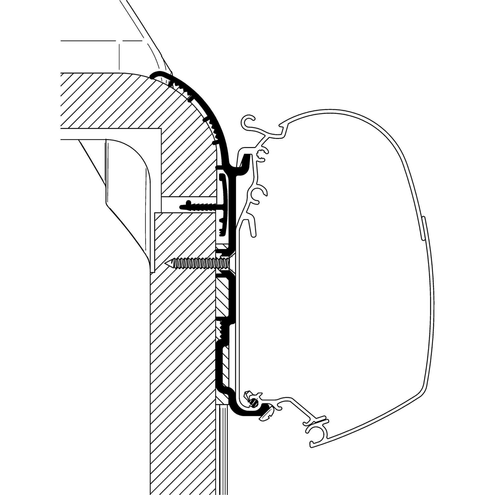 Adapter für Bürstner Ixeo T728 / T734 für TO Serie 5 und 8