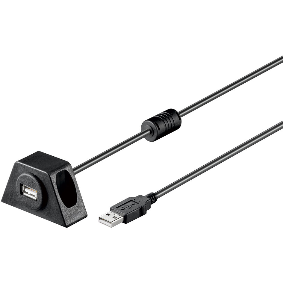 USB-Verlängerung 2 m mit Einbaubuchse