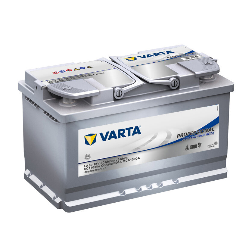 AGM Batterie Dual Purpose, 80 Ah