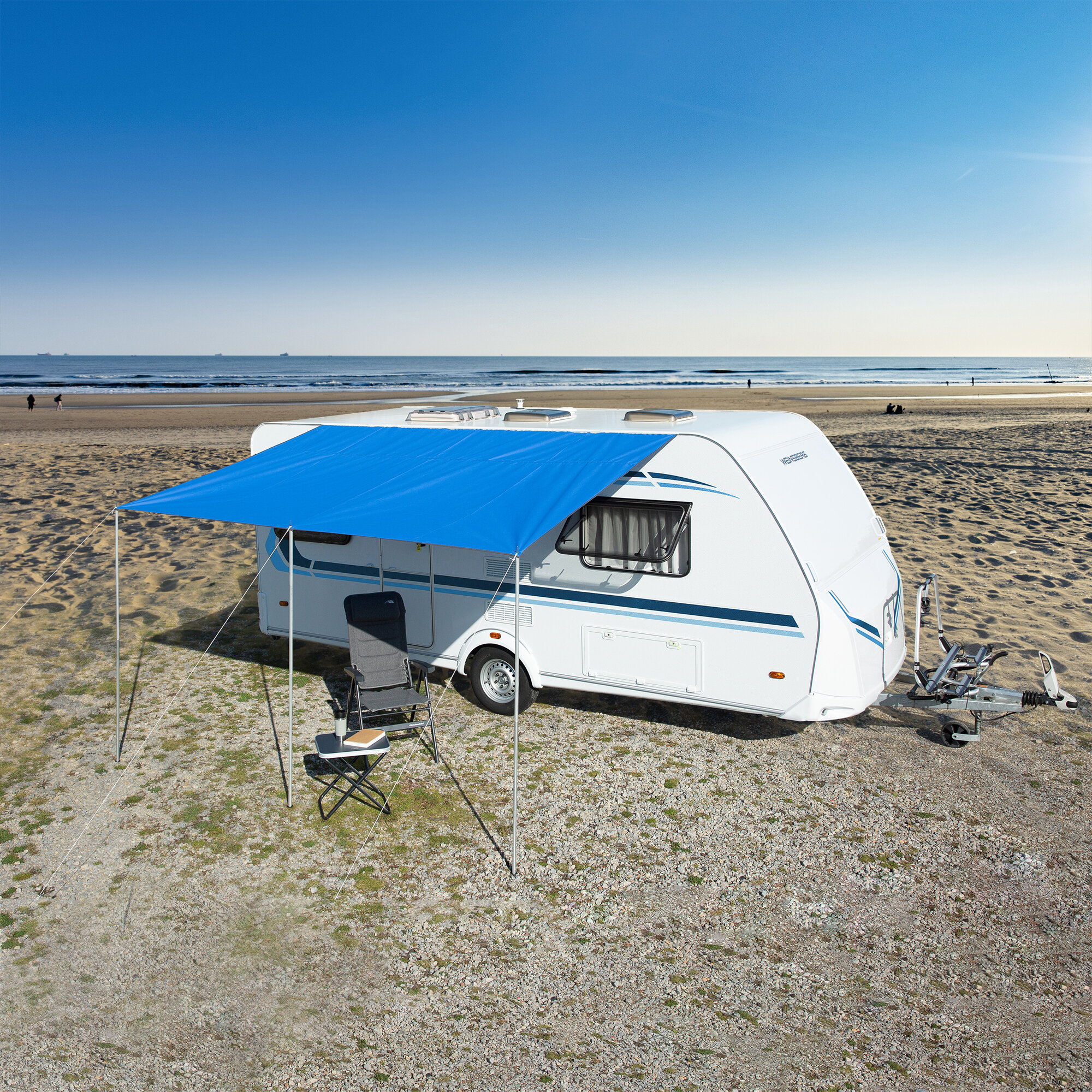 Sonnendach Playa, blau, 400 cm
