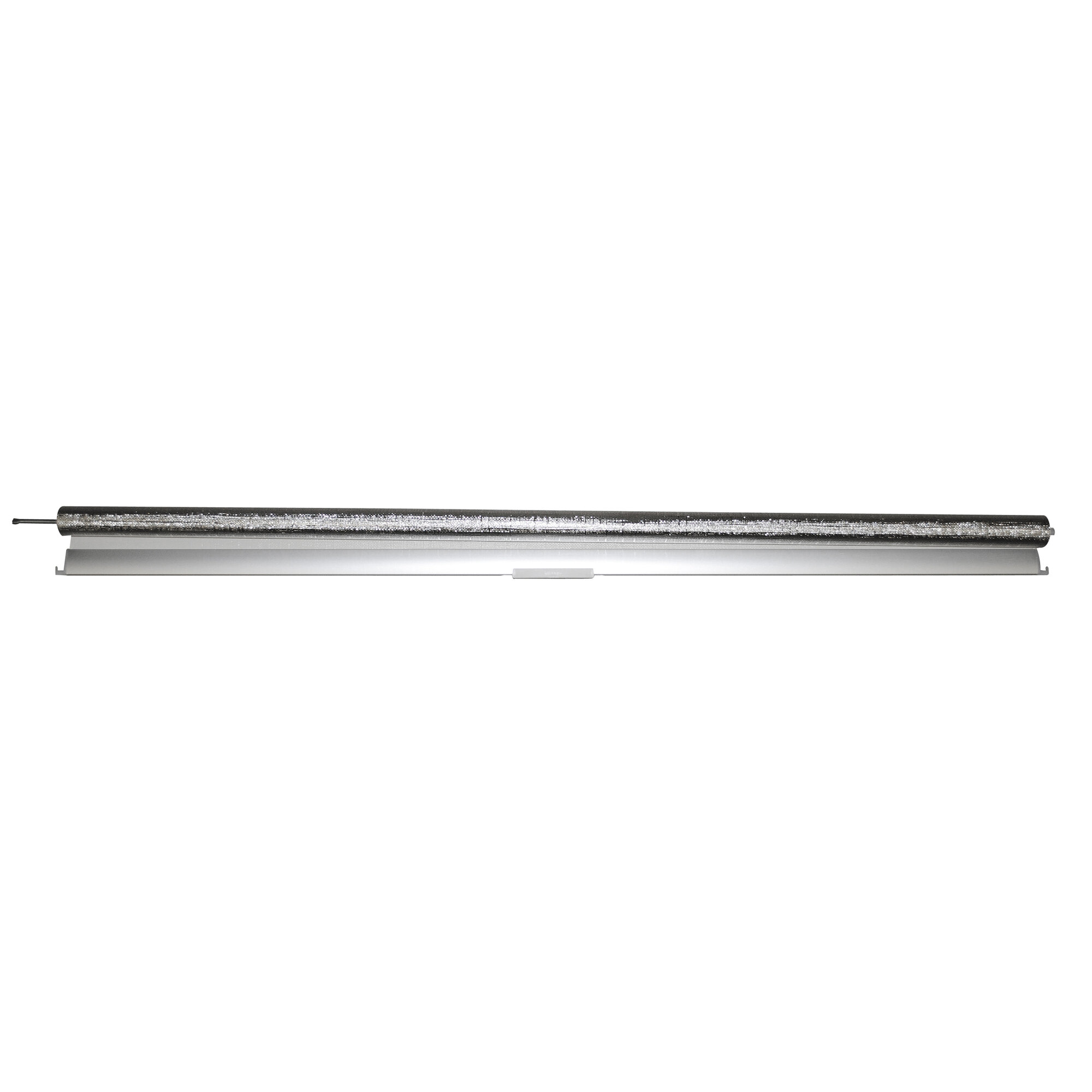 Verdunkelungsrollo komplett alu-grau, 1430 mm, 800 mm