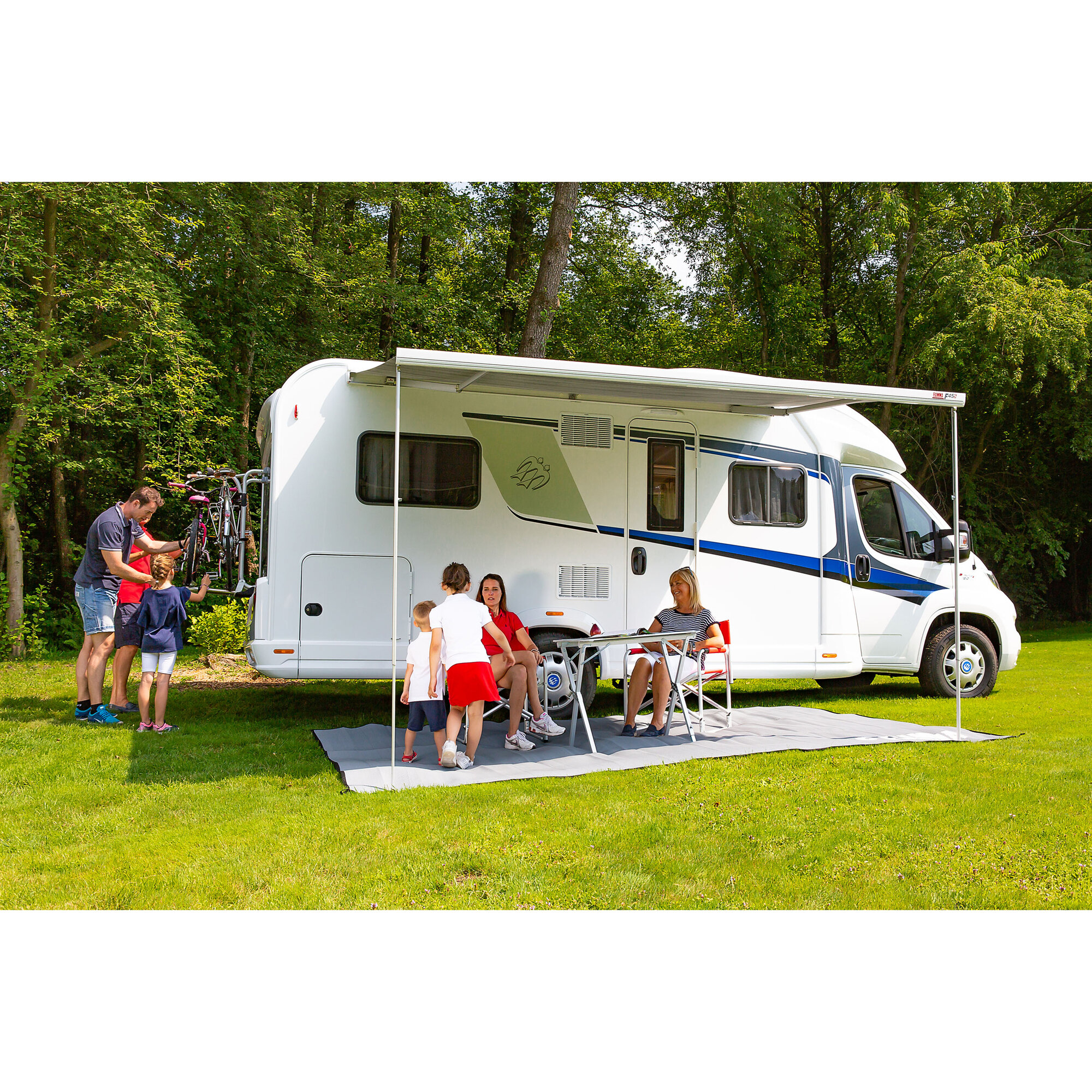 Markise F45 – polarweiß, 231 cm, Royal Grey