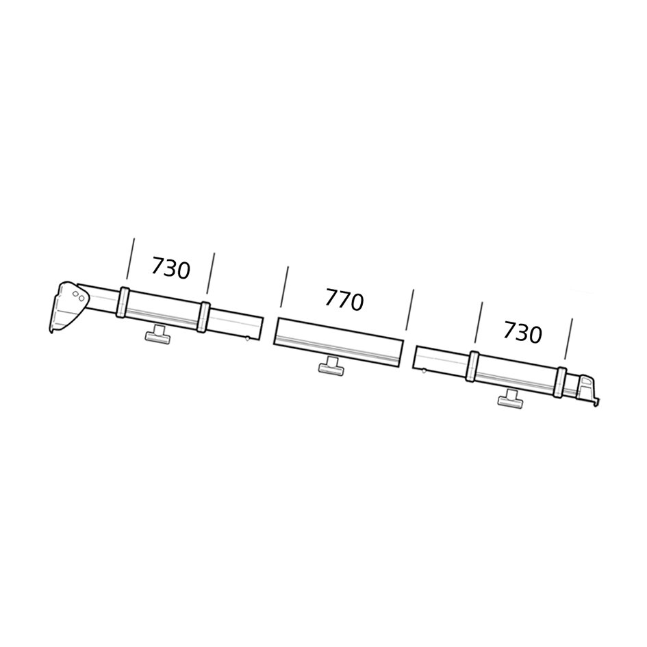 Klemmprofil Thule Residence/Panorama, links