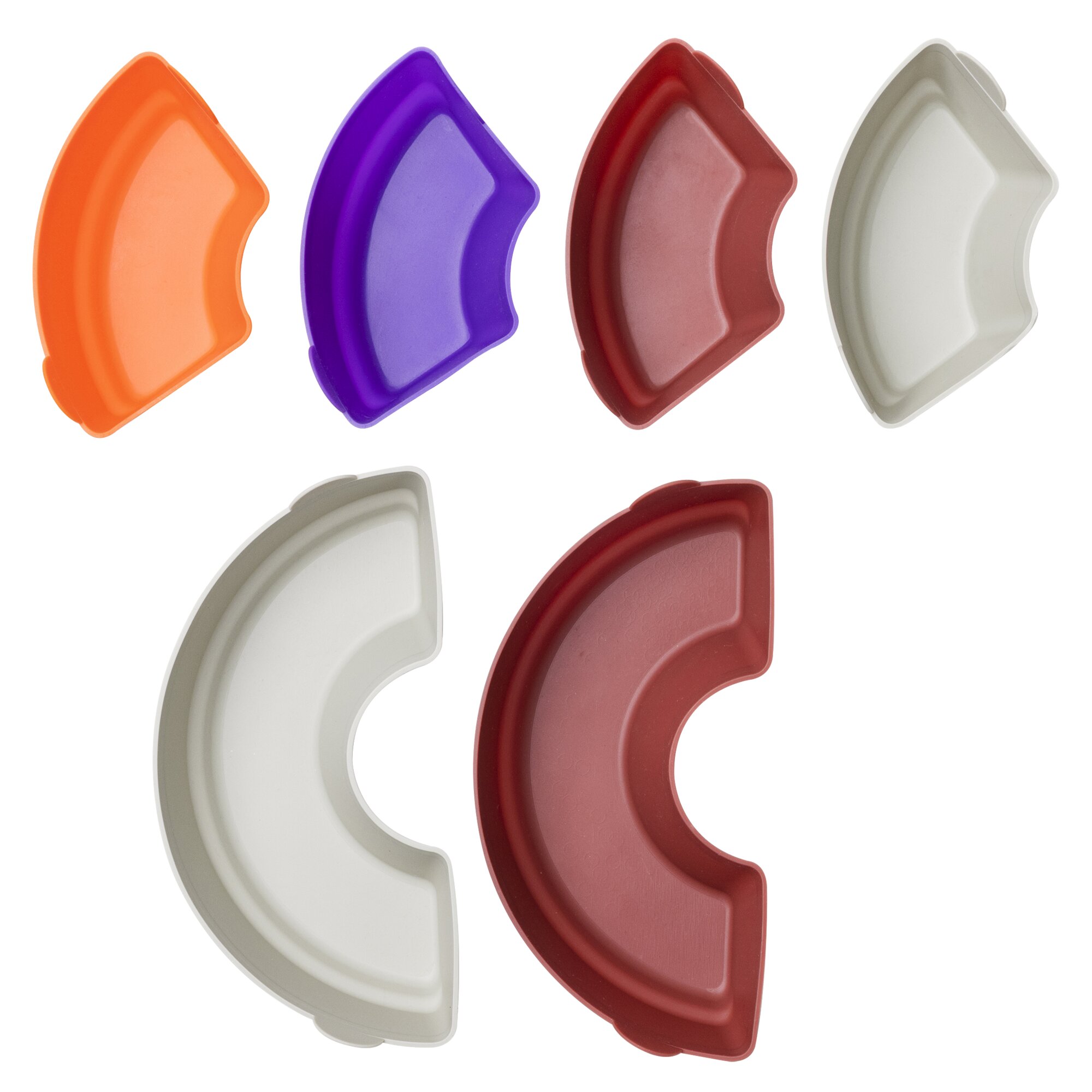 Set mit 6 Silikonformen