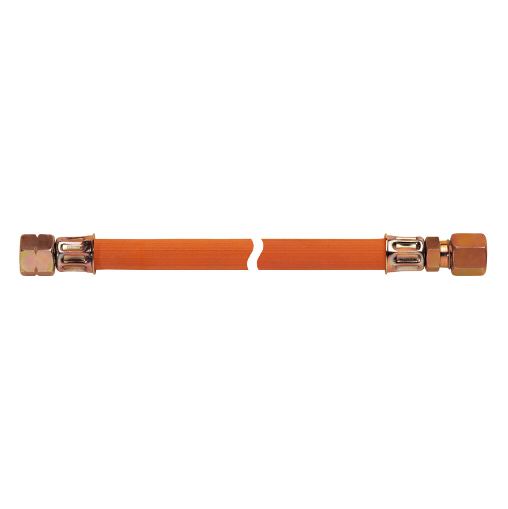 Mitteldruck-Schlauchleitung 10 bar,  G1/4 LH-ÜM x RVS 8, 2000 mm