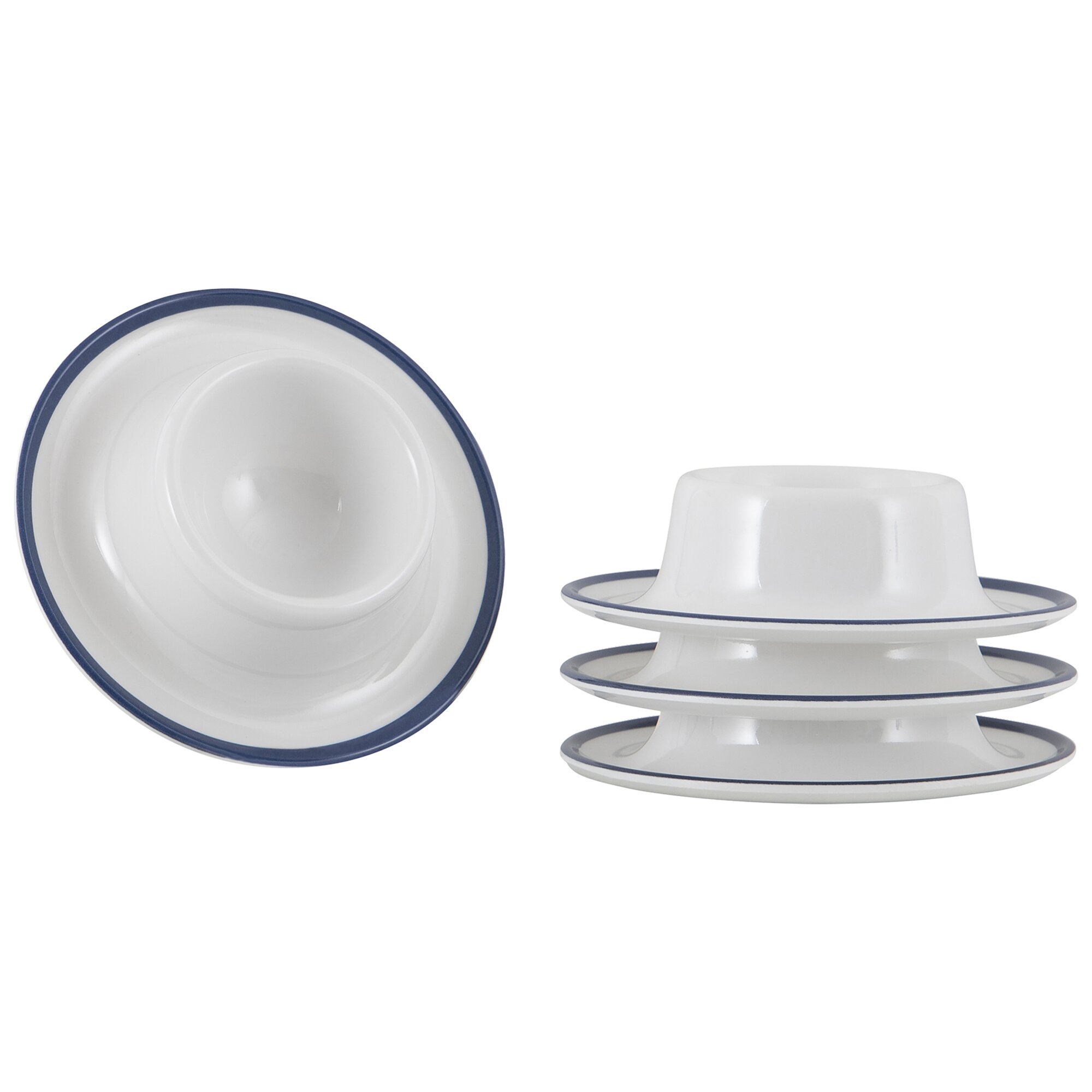 Eierbecher Linea Line, schwarz, 4er-Set