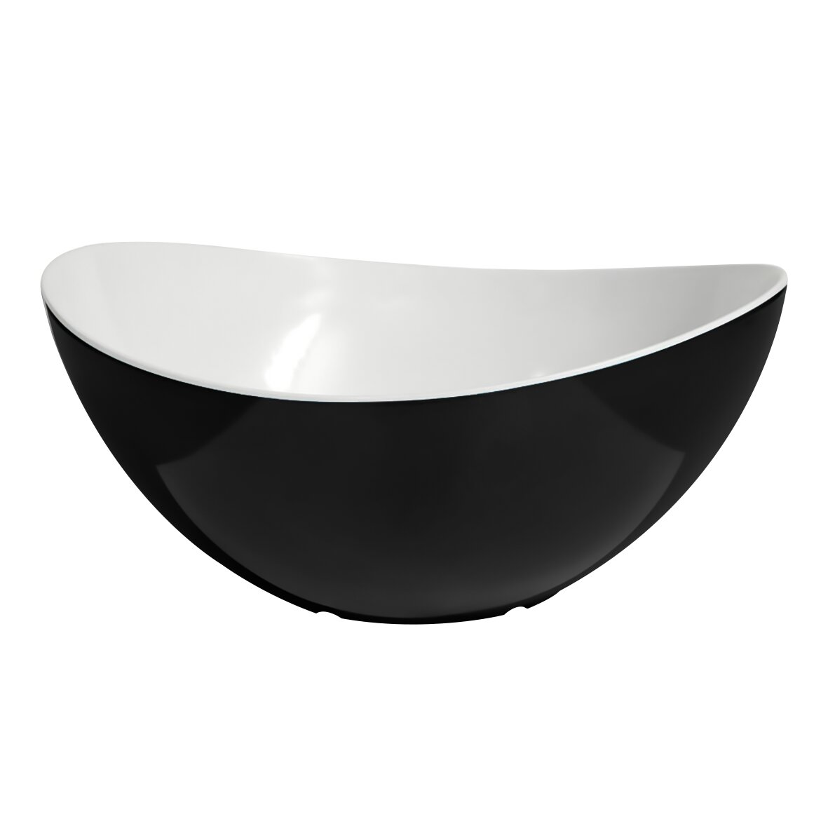 Salatschüssel, schwarz