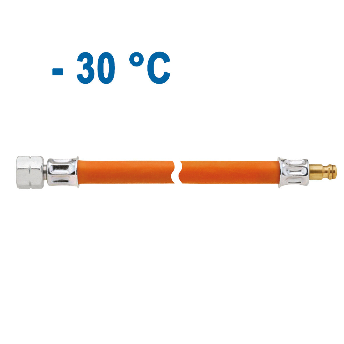 Mitteldruck-Schlauchleitung 10 bar, G 1/4 LH-ÜM x STN, 1500 mm