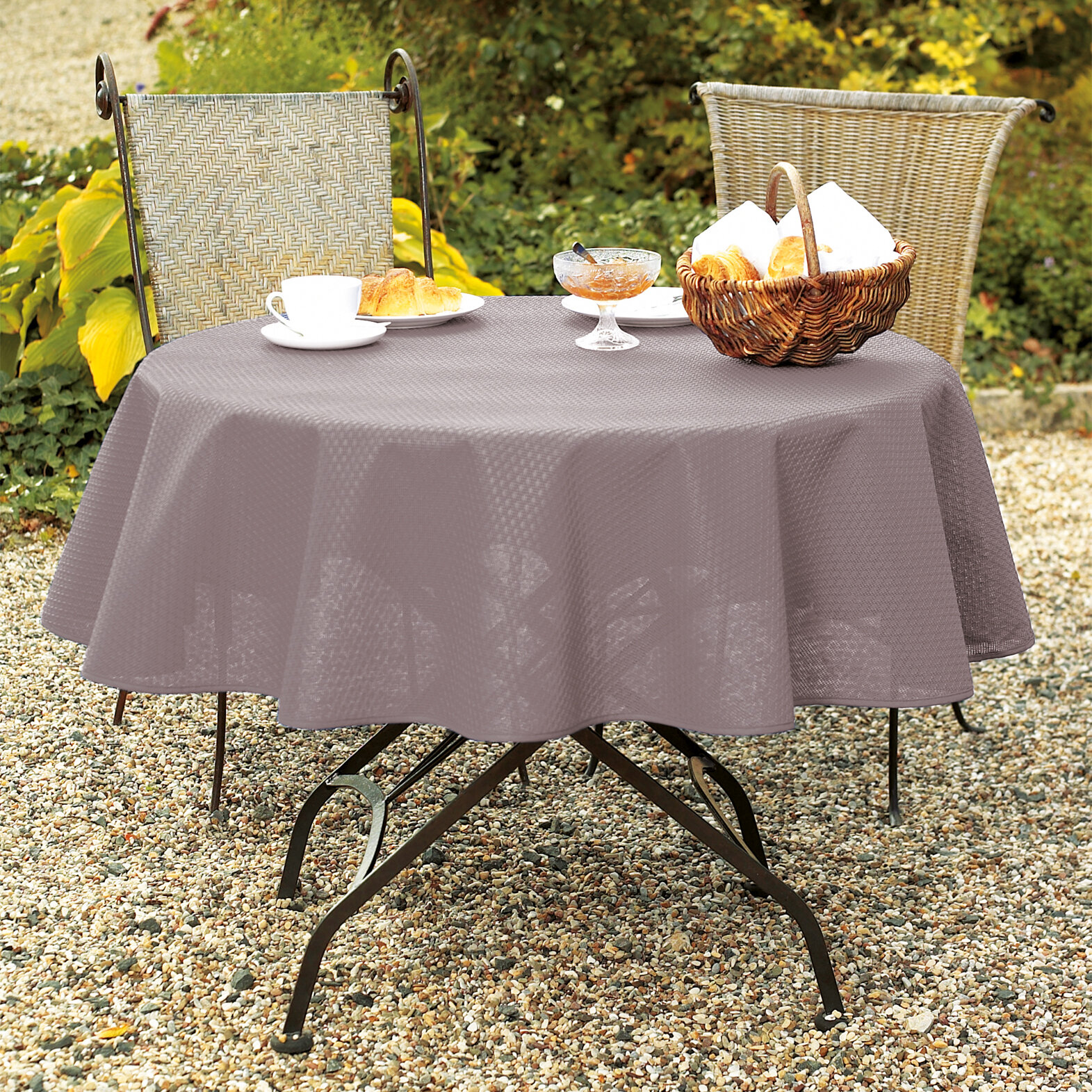 Gartentischdecke Milano, lilac grey, 160 cm