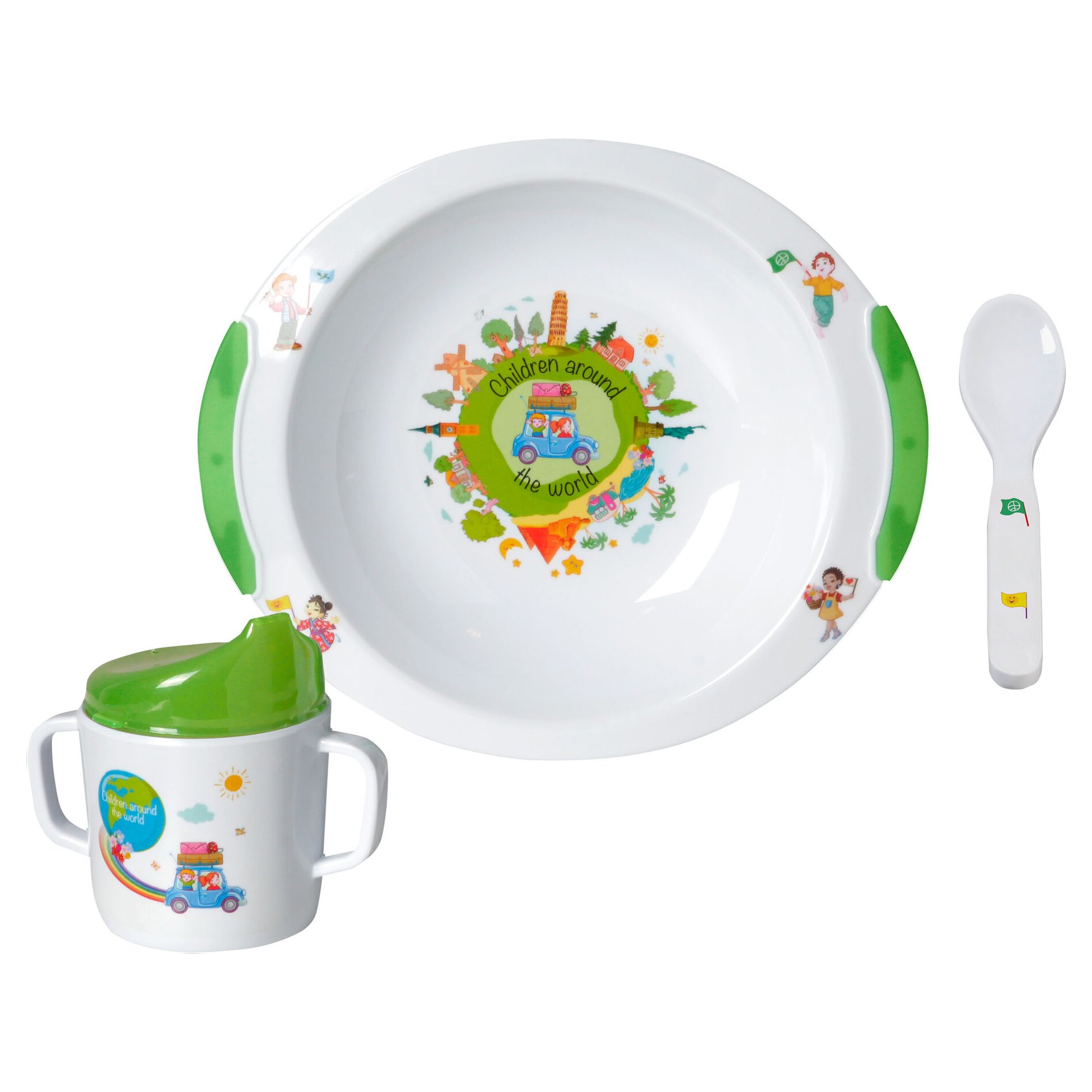 Geschirrset Around the World, 3-teilig