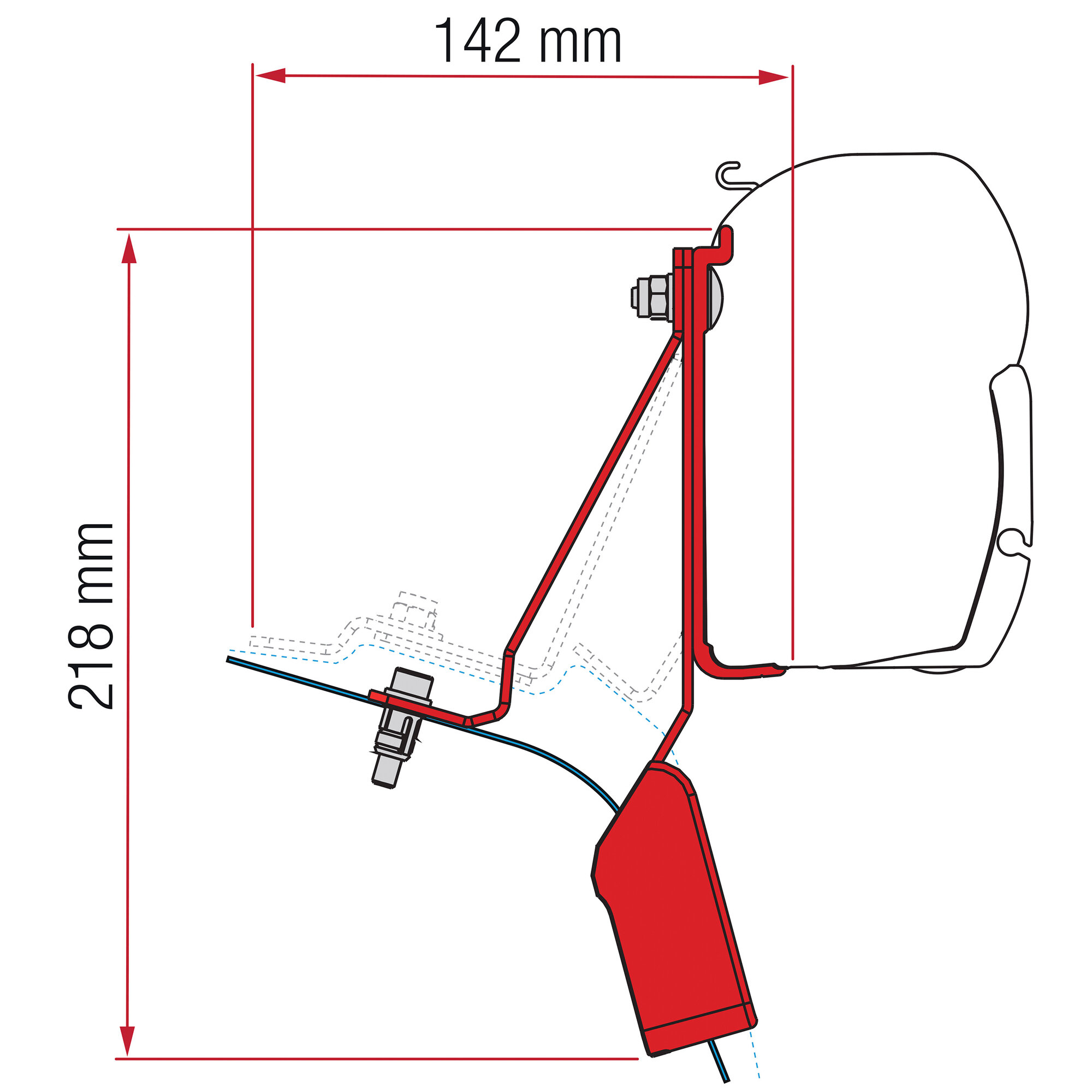 Markisenadapter Kit Ford Custom Nugget Lift Roof für F45