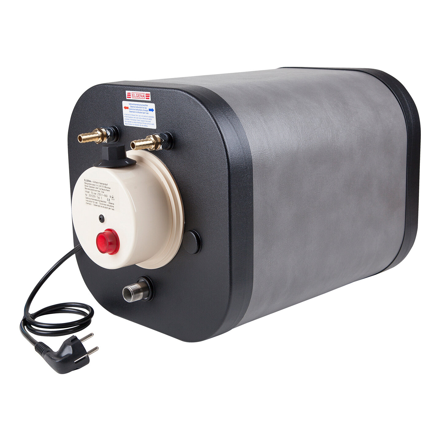 Druckfeste Warmwassersysteme, 15 l, 12 V, Nautic Therm